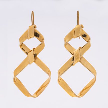 Yellow rhombuses earings